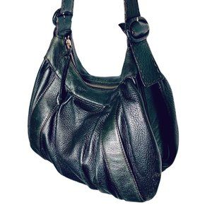 COLE HAAN Black Leather Shoulder Bag